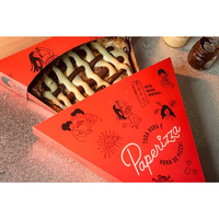 Assiette à pizza simple blanche personnalisée en stock Plateau pour tranches de pizza en carton biodégradable Laminage mat Offset biodégradable