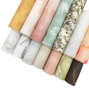 Rouleaux de faux cuir imprimés en grain de marbre mat matériau <span class=keywords><strong>PU</strong></span> pour accessoires de bricolage chaussures sacs de rembourrage arcs de cheveux - Product Image 2