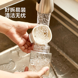 Pot à épices Hy-0365 taille M avec couvercle hermétique à clapet pour le camping, conteneur de stockage d'assaisonnements solides avec couvercle perforé - Product Image 5