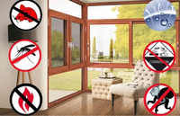 Moustiquaire de sécurité en acier inoxydable, pare-feu, avec bon flux d'air, protection contre le vol