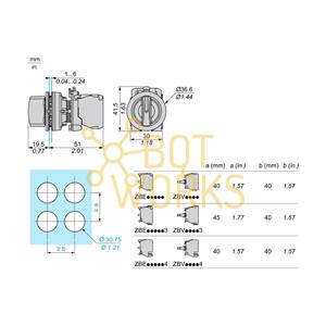 ชไนเดอร์ อิเล็คทริค ZB5FD801C0 - ใหม่ - Product Image 1