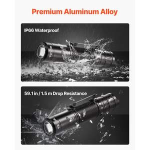 Db Led Zoom <b>Flashlight</b> <b>Rechargeable</b> Aluminum Body 6 Modes Ip66 Waterproof For Camping EDC Lighting - Product Image 6