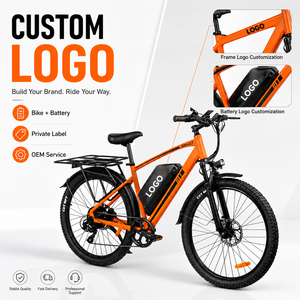 Vélo de montagne électrique DM427, prix FOB, 27,5 pouces, moteur sans balais 48V 750W, double suspension, cadre en aluminium, vélo électrique pour adultes - Product Image 1