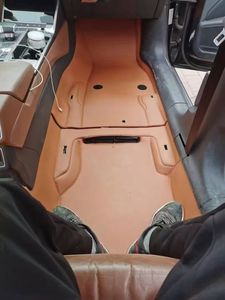 Rotolo di materiale in PVC effetto pelle da <span class=keywords><strong>4</strong></span>-5 mm per tappetini auto, con schiuma antiscivolo, design trapuntato a 5 pezzi, universale per pavimentazione - Vendita all'ingrosso - Product Image 3