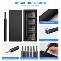Kit d'outils de précision professionnel 25-en-1 super magnétique OEM pour centre de réparation