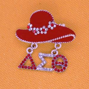 Azul Esmalte Chapéu Pinos Jóias Carta Grega Fraternidade Sigma Gamma Rho Cap Broche Jóias Por Atacado - Product Image 6