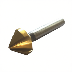 Ttake Hss TiN Coated Countersink 90 Degree 3 Flutes Cylindrical Shank Din 335 For Steel Drill Bit - Product Image 2