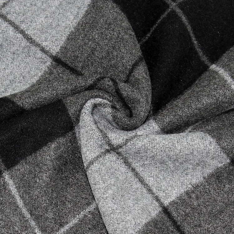 Lenços de inverno de caxemira de caxemira de design preto de lã personalizado de luxo com borla lenço jacquard masculino desenho fabricantes