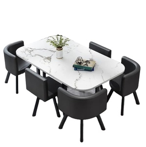 Juego de <span class=keywords><strong>mesa</strong></span> y sillas de <span class=keywords><strong>comedor</strong></span> moderno extensible para 10 personas, con <span class=keywords><strong>espacio</strong></span> ocultable para ahorrar <span class=keywords><strong>espacio</strong></span>, juego de <span class=keywords><strong>mesa</strong></span> y sillas para 4, 6 u 8 personas. - Product Image 4