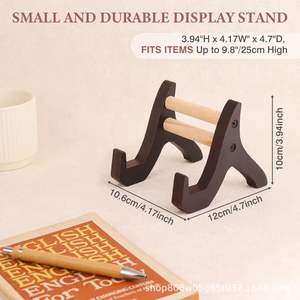 Simple Wooden Desktop Photo Frame Stand Retro Color Solid Wood <b>Tabletop</b> <b>Display</b> Rack Durable Horizontal Orientation - Product Image 5