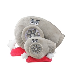 Ensemble d'accessoires intérieurs pour voiture JDM, style minimaliste, oreiller de tête en peluche et support lombaire avec mousse à mémoire de forme, coussin lombaire style turbo - Product Image 4