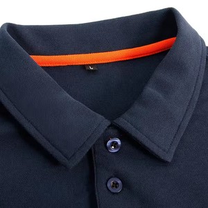 Mezza manica Casual da <span class=keywords><strong>uomo</strong></span> per POLO in <span class=keywords><strong>cotone</strong></span> 100% con colori a contrasto Logo ricamato semplice Design Top - Product Image 3