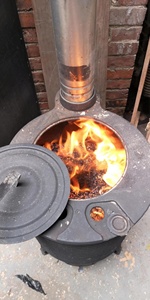 Stufa a segatura senza fumo sicura e riscaldatore rapido - Product Image 6