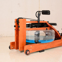 Venta caliente de alta calidad gimnasio comercial equipo de fitness máquina de remo de agua de madera máquina de remo de madera