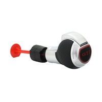 Poignée de levier de vitesses pour voiture Volkswagen Audi, cuir perforé noir, logo GTI, ergonomique, pour transmission automatique