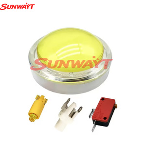 Bouton poussoir d'arcade transparent rond de 100 mm avec LED et micro-interrupteur 12V, interrupteurs momentanés lumineux - Product Image 4