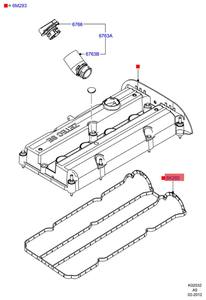 福特嘉年华融合马自达<span class=keywords><strong>2</strong></span>发动机气门室盖垫圈1S6G-6K260-AA 1E00-10-235 C201-10-235 1072160 1141572 1141575 30711654 - Product Image 6