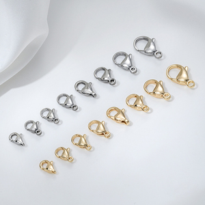 Chiusure a Moschettone e Ganci in Acciaio Inossidabile 316L Placcato Oro 14K di Alta Qualità <span class=keywords><strong>per</strong></span> Collane, <span class=keywords><strong>Bracciali</strong></span> e Accessori di Gioielleria - Product Image 6