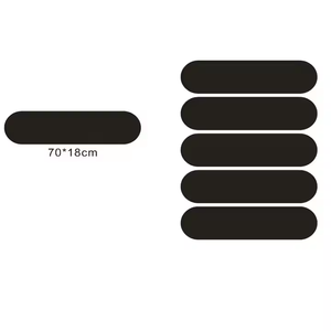 Autocollants réfléchissants noirs pour <span class=keywords><strong>casque</strong></span> de pompier pour la sécurité et les avertissements - Product Image 5