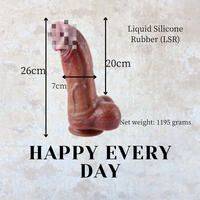 MJS-066 Dildo Realista de Silicona para Adultos, Masturbador Masculino Suave y Grande, Juguete Sexual con Forma de Vagina y Pene para Mujeres