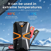 Arrancador de Coches Multifuncional de 12V con Pantalla Digital, Suministro Externo Universal de Carga Rápida y Segura (8000mAh, 10000mAh, 12000mAh, 16000mAh)