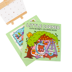 Livre <span class=keywords><strong>de</strong></span> coloriage Little Corner <span class=keywords><strong>de</strong></span> 40 pages pour adultes et enfants, impression personnalisée, livres <span class=keywords><strong>de</strong></span> coloriage audacieux et faciles pour enfants - Product Image 1