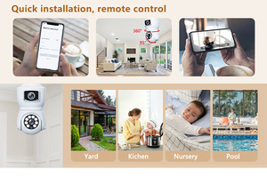 Mini Icsee Cam Ampoule Wifi Caméra Mouvement Alarme Vocale Moniteur de Sécurité Caméra Réseau Audio Bidirectionnel App Télécommande Wifi Caméras - Product Image 3