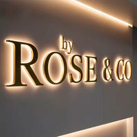 Señalización de negocios al aire libre escaparate retroiluminado LED iluminado signo tienda logo signo 3D canal letra signo para publicidad