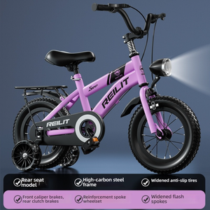Bicicleta Plegable para Niños de 12 Pulgadas con Marco de Aluminio para Edades de 2 a 5 Años, Certificación 3C, Apta para Niños de 100-120 cm de Altura, <span class=keywords><strong>Shopee</strong></span> y LAZADA - Product Image 3