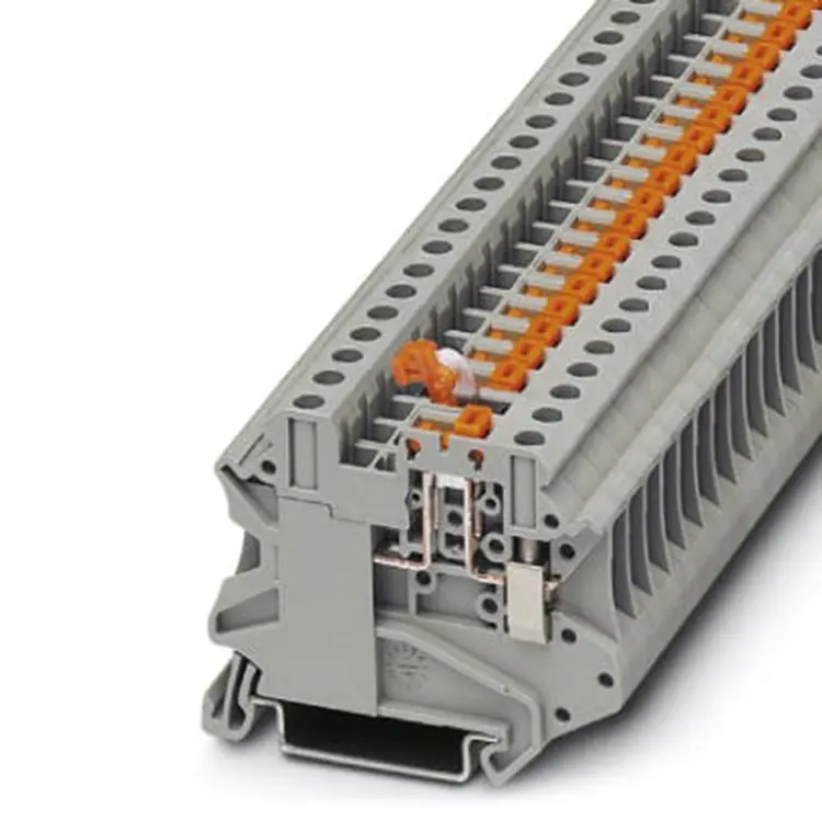 Modular terminal connector block on Din Rail for 50mm2