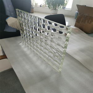 <span class=keywords><strong>Verre</strong></span> décoratif laminé SGP nervuré de luxe solide pour une texture de marchandise visuelle améliorée Hôtel de cuisine médicale industrielle - Product Image 5