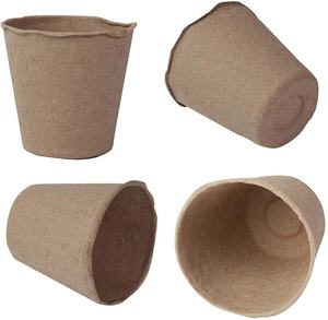 Pots en papier biodégradable écologiques jetables pour semis de graines, plateaux de plantation de graines pour jardin - Product Image 4