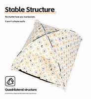 Maison pour animaux de compagnie pliable en tissu Oxford, respirante, imperméable, motif palmier, modèle CT-07, pour petits chats et chiens, utilisation extérieure, OEM transfrontalier