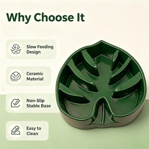 Ciotola in Ceramica per Cani a Lenta Alimentazione per un'Alimentazione Sana, Ecologica e Personalizzabile, Prodotti Affidabili per Animali Domestici - Product Image 1