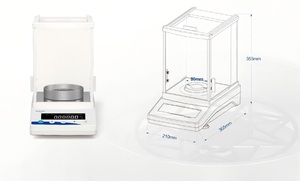 Balanza analítica de pantalla táctil de precisión, máquina de balanza de peso Microlab de laboratorio de 0,00001G, balanzas de laboratorio chinas - Product Image 3