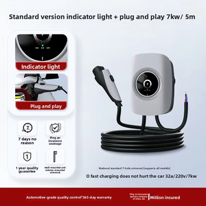 智能便携式 7KW 电动汽车充电器，类型 <span class=keywords><strong>2</strong></span>/GB/T 32A，带应用程序控制、RFID 卡和家用充电站，适用于电动汽车 - Product Image 1