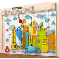 Mur d'escalade interactif pour enfants à domicile avec projection, système de jeu pour l'activité physique en intérieur