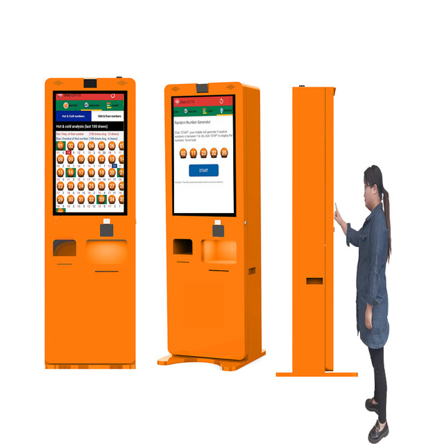 Capacitive Touch Screen Self-Service Lottery Ticket Dispensing Kiosk with Advertising Display Function
