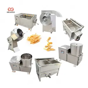 Most Popular Frozen French Fries Production Line Potato Chips Making Machine For Sale