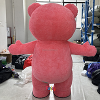 Déguisement Mascotte Ourson Gonflable en Peluche Drôle – Vêtement de Poupée Ours Anime Coloré Tenue Cosplay Combinaison