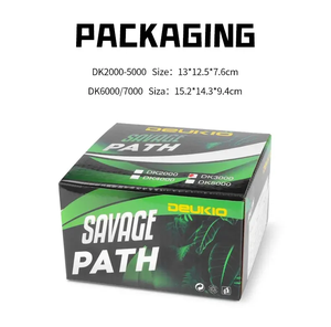 รอกตกปลาแบบโลหะสีดำสีเขียวใหม่ทั้งหมดใช้คู่กับน้ำจืดทะเลลากได้สูงสุด12กก. รอกสปินนิ่งทนทานอุปกรณ์ตกปลาคาร์พ - Product Image 6