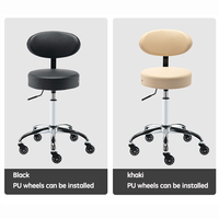 Chaise de bar rotative à coussin en cuir réglable en gros tables et chaises de salle à manger