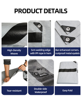 Bâche de protection en polyéthylène pour camions, bateaux et voitures, résistante aux intempéries, modèle Million Protective