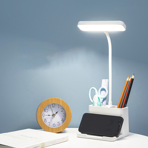 रिचार्जेबल यूएसबी स्मार्ट एलईडी डेस्क लैंप बेडरूम डेस्क पढ़ने के लिए लाइट ऑफिस टेबल लैंप - Product Image 3