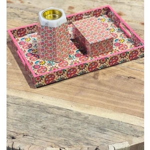 Juego de regalo de quemador de incienso aromático de esmalte y resina elegante para decoración del hogar quemador de Oud Bakhoor ecológico y duradero - Product Image 1