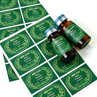 Étiquette cosmétique personnalisée Jinyu en feuille d'or de luxe, autocollant en papier mat gaufré pour compléments alimentaires et médicaments