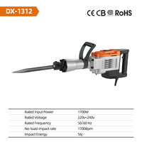 Perceuse électrique portable 1700W, outils électriques professionnels, perceuse à percussion robuste 1700Bpm, briseur de béton industriel, acier inoxydable