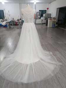 <span class=keywords><strong>Abiti</strong></span> <span class=keywords><strong>da</strong></span> <span class=keywords><strong>Sposa</strong></span> di Lusso <span class=keywords><strong>da</strong></span> Suzhou con Coda a Cappella in Tulle Avorio Eleganti Ampi Curvy Boho Glitter per <span class=keywords><strong>Sposa</strong></span> - Product Image 3