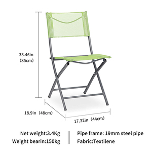 Dingsheng Chaise d'extérieur <span class=keywords><strong>de</strong></span> haute qualité à bas <span class=keywords><strong>prix</strong></span> chaises pliables ultra-légères meubles <span class=keywords><strong>de</strong></span> <span class=keywords><strong>jardin</strong></span> avec chaise <span class=keywords><strong>de</strong></span> <span class=keywords><strong>jardin</strong></span> - Product Image 6