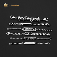 HONMEO – Étiquette métallique personnalisée en alliage de zinc pour vêtements, chaîne de poche décorative, étiquette métallique pour jeans, conception de logo sur mesure en usine